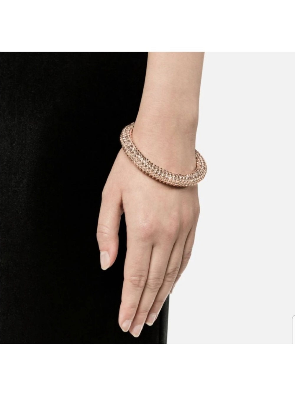Atelier Swarovski by Christopher Kane Single Bolster Bracelet Champagne Gold